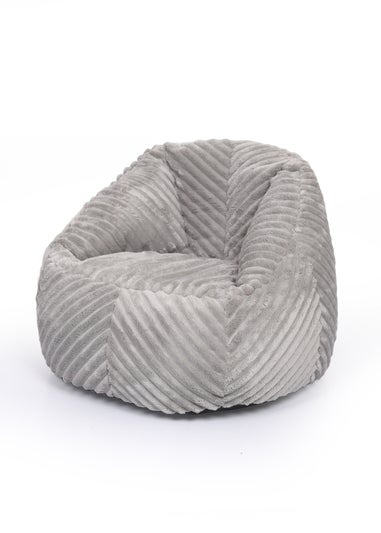 Kaikoo Grey Laser Cut Fur Large Chair