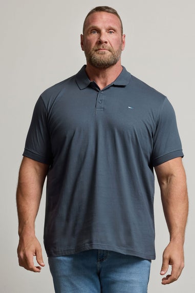 BadRhino Navy Blue Jersey Polo Shirt