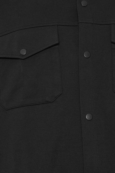 BadRhino Black Textured Jersey Shacket