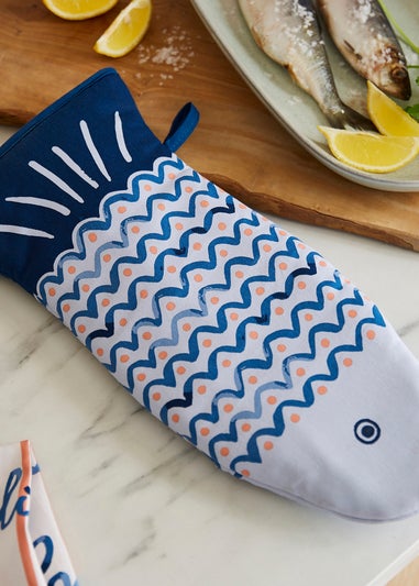 Ulster Weavers Catch of the Day Multi Colour Gauntlet Oven Glove