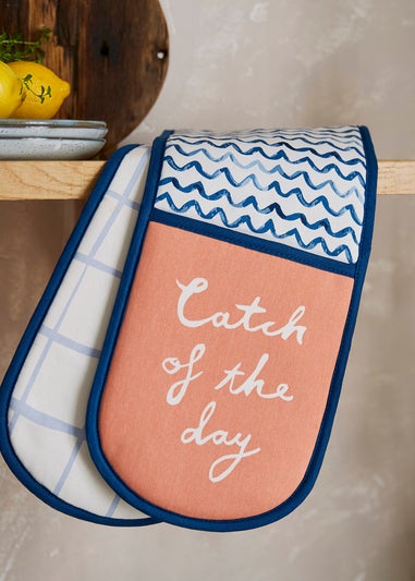 Ulster Weavers Catch of the Day Multi Colour Double Oven Glove