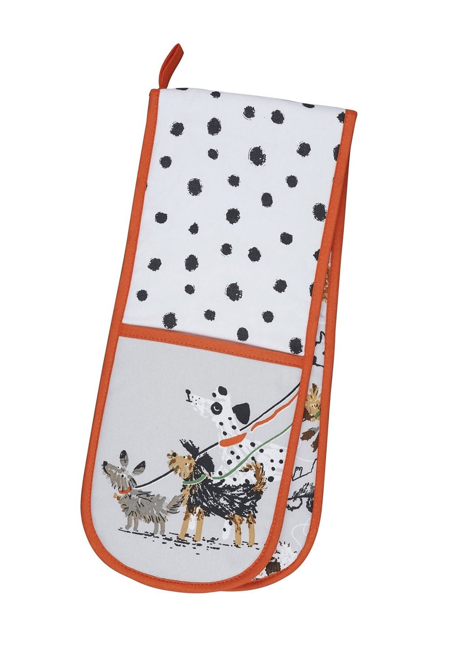 Ulster Weavers Dog Days Grey Double Oven Glove