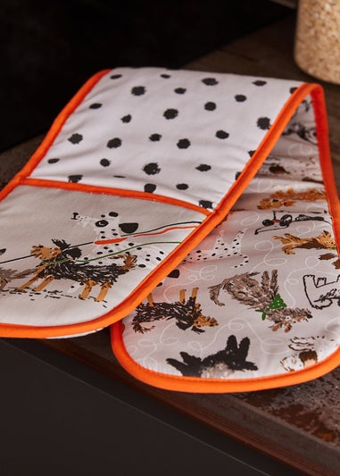 Ulster Weavers Dog Days Grey Double Oven Glove