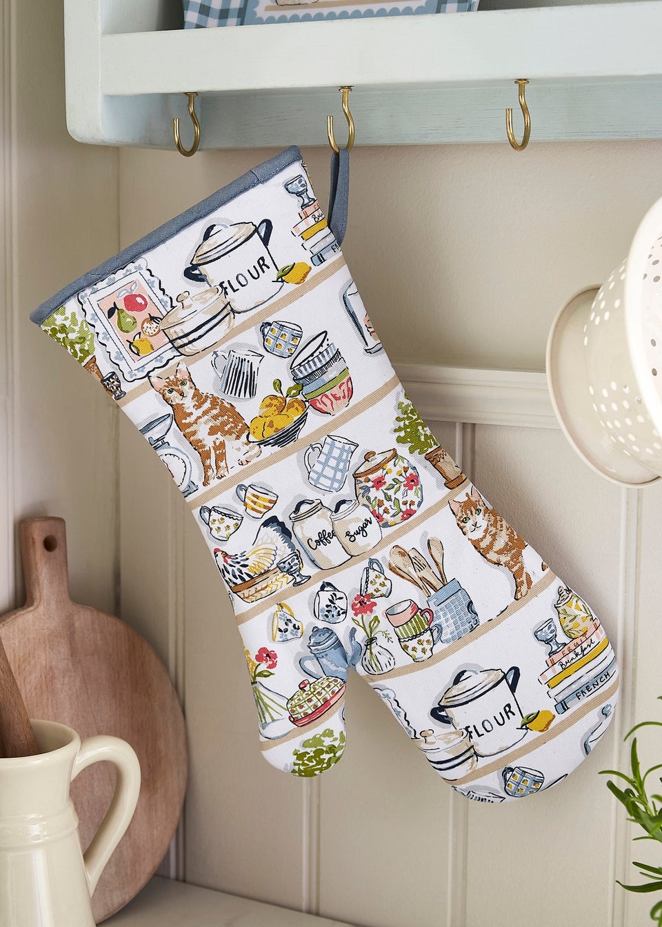 Ulster Weavers Pantry Cats Multi Colour Gauntlet Oven Glove