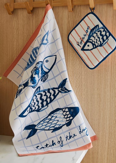 Ulster Weavers Catch of the Day Tea Towel - Cotton
