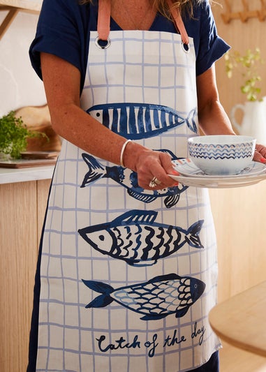 Ulster Weavers Catch of the Day Multi Colour Apron - PVC/Oilcloth