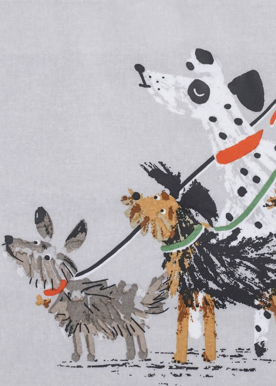 Ulster Weavers Dog Days Grey Tea Towel - Cotton