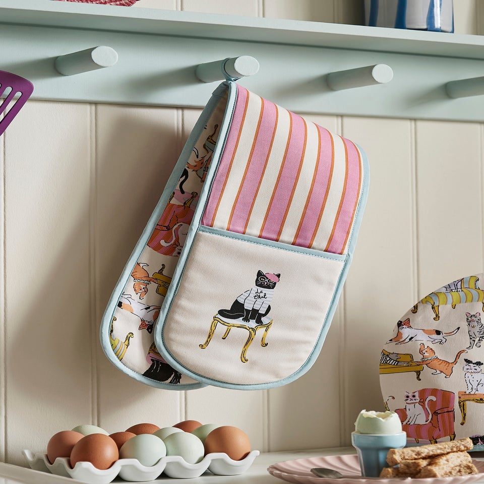 Ulster Weavers Cool Cats Multi Colour Double Oven Glove