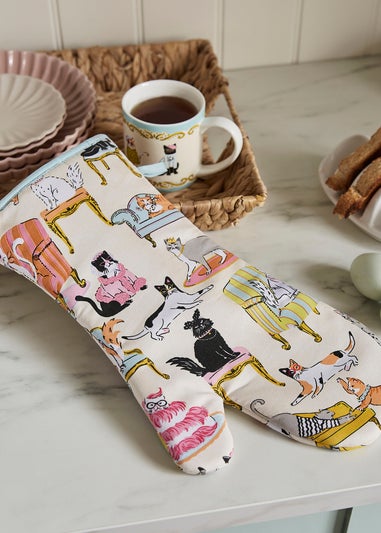 Ulster Weavers Cool Cats Multi Colour Gauntlet Oven Glove