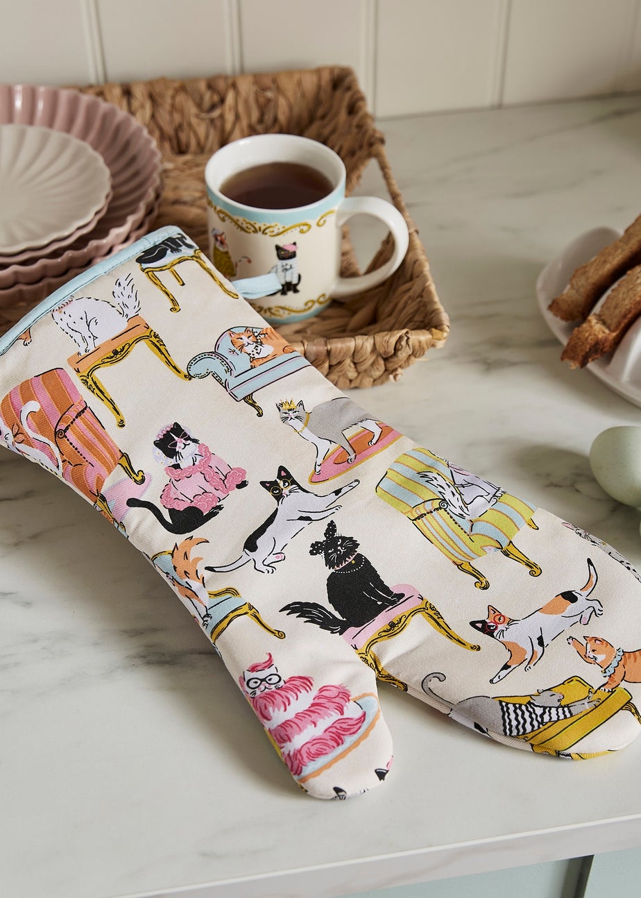 Ulster Weavers Cool Cats Multi Colour Gauntlet Oven Glove