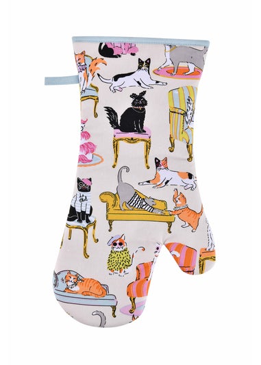 Ulster Weavers Cool Cats Multi Colour Gauntlet Oven Glove