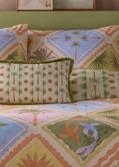 furn. Tropicala Printed Multicoloured Duvet Cover Set