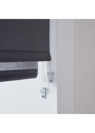 Little Black Book Slate Grey D. Roller Blind