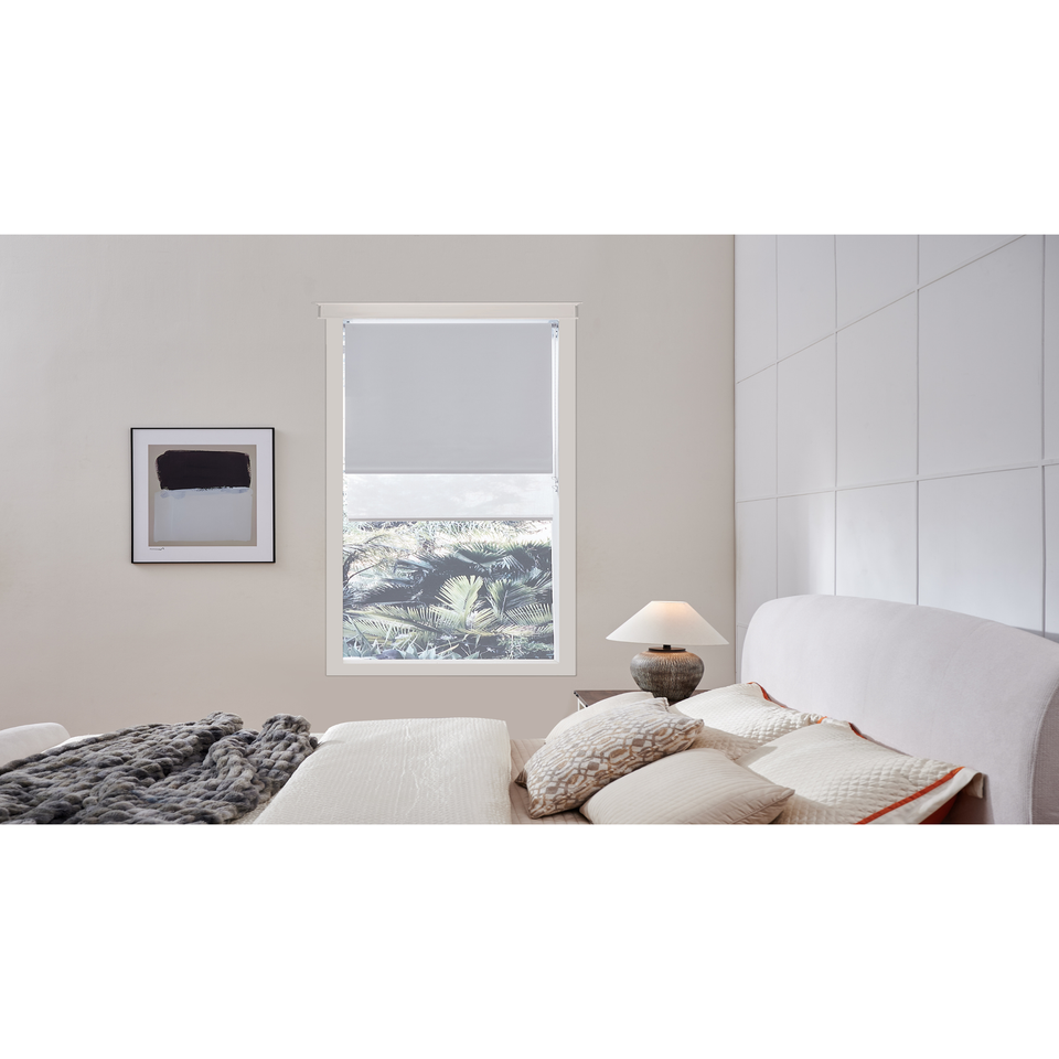 Little Black Book White D. Roller Blind