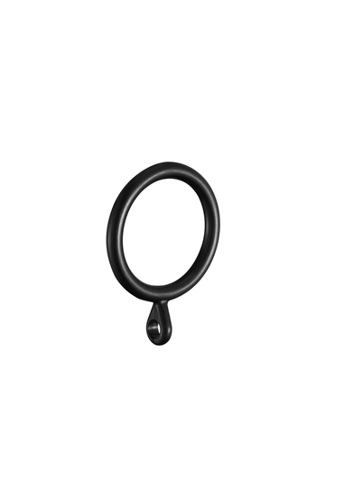 Little Black Book Black Extendable Ball Curtain Pole