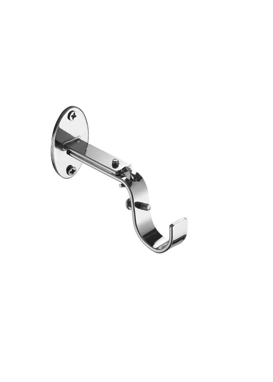 Little Black Book Chrome Extendable Ball Curtain Pole