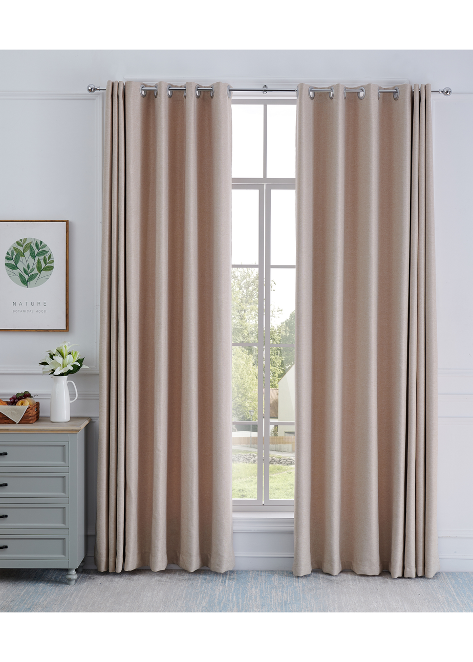 Little Black Book Chrome Extendable Ball Curtain Pole