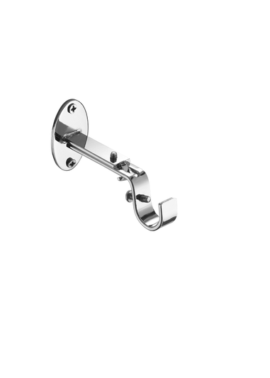 Little Black Book Chrome Extendable Ball Curtain Pole
