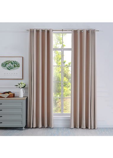 Little Black Book Antique Brass Extendable PS Faceted Ball Curtain Pole