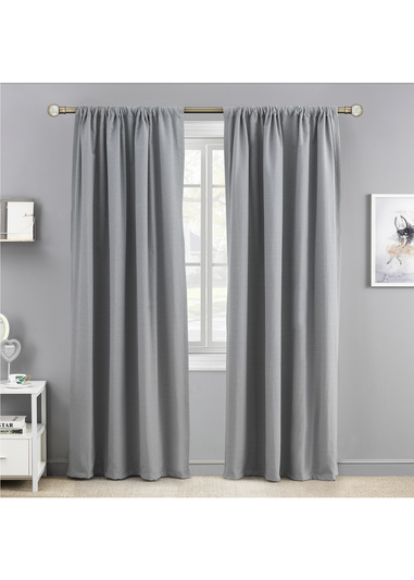 Little Black Book Antique Brass Extendable Metallic Crackle Glass Ball Curtain Pole