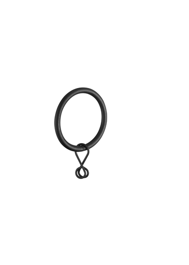 Little Black Book Matt Black Extendable Swirl Curtain Pole