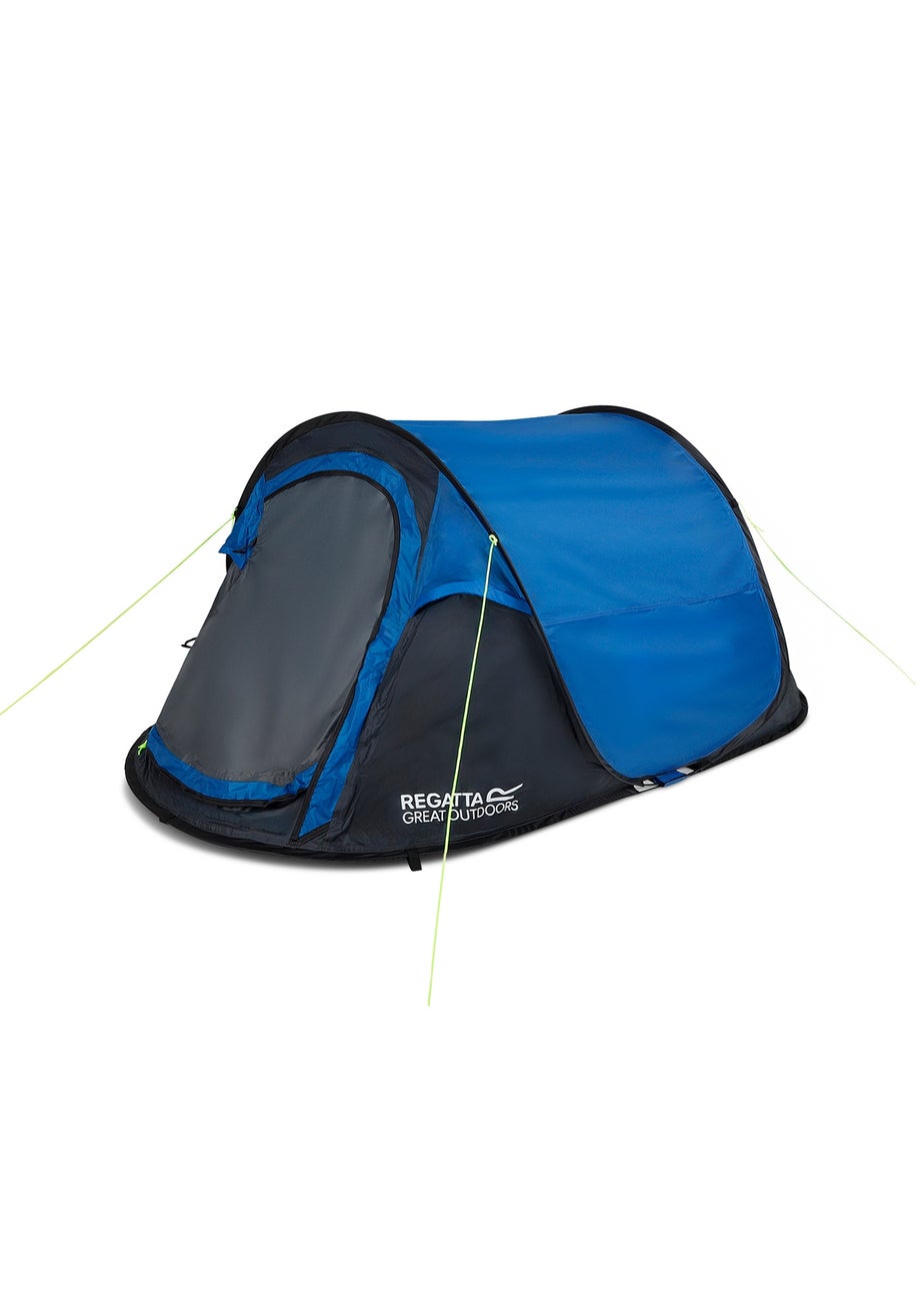 Regatta Blue/ Grey Malawi V2 2 Person Pop Up Waterproof Tent