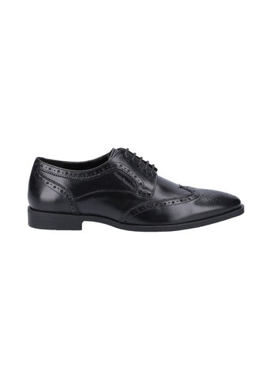 Hush Puppies Black Elliot Brogue Shoe