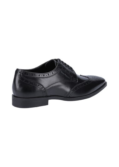 Hush Puppies Black Elliot Brogue Shoe