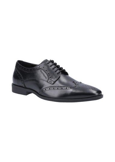 Hush Puppies Black Elliot Brogue Shoe