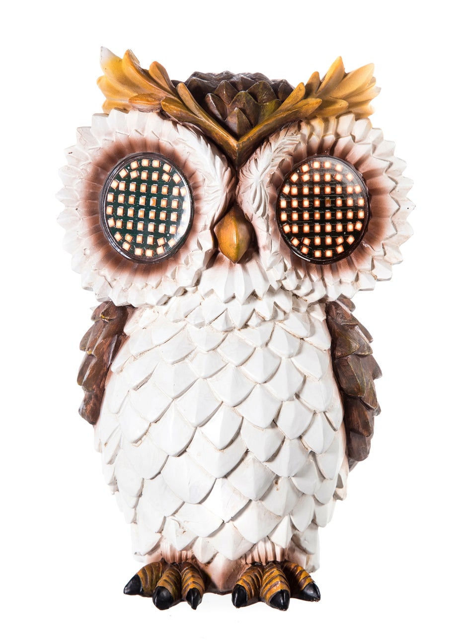 Premier Decorations Owl Light with Solar Powered Moving Eyes (23cm)