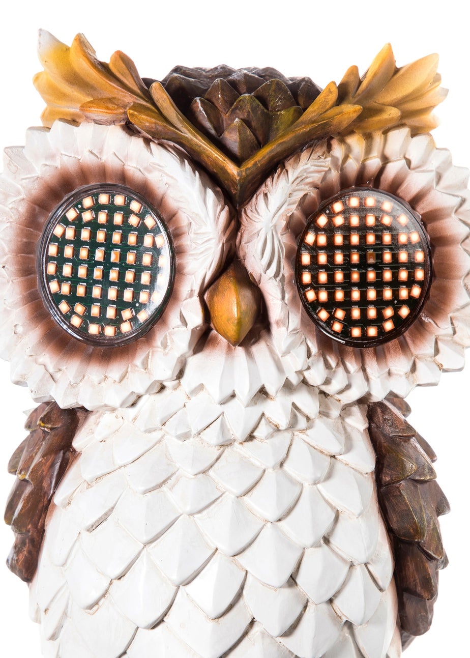 Premier Decorations Owl Light with Solar Powered Moving Eyes (23cm)