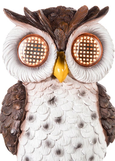Premier Decorations Owl Light with Solar Powered Moving Eyes (20cm)