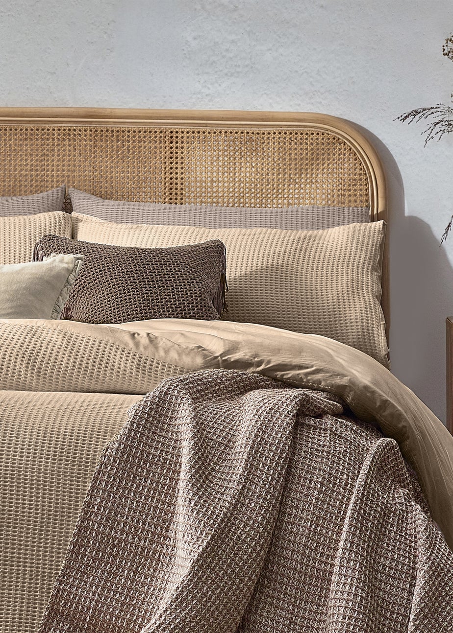 Yard Chunky Waffle 100% Cotton Linen Duvet Cover Set