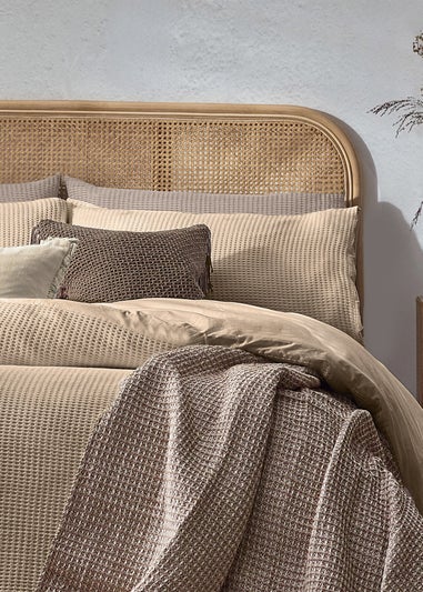 Yard Chunky Waffle 100% Cotton Linen Duvet Cover Set
