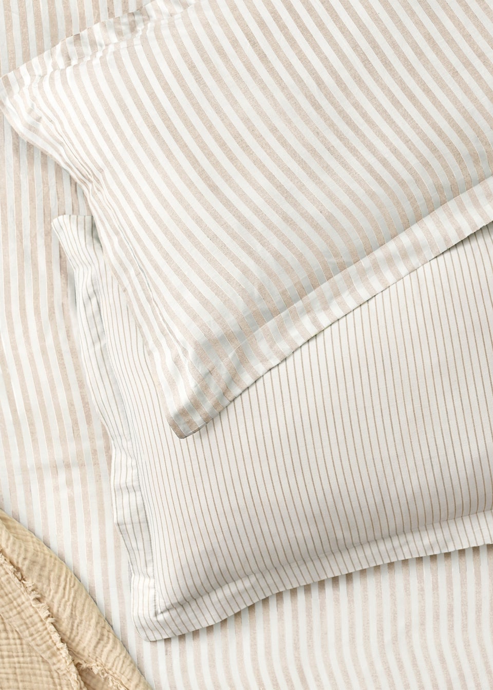 Yard Hebden Melange Stripe Natural Pillowcase