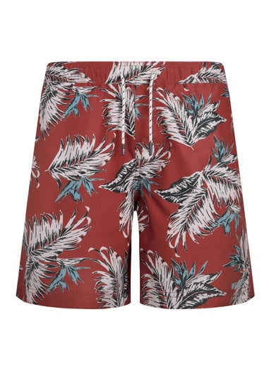 Weird Fish Paprika Belukha Printed Swim Shorts