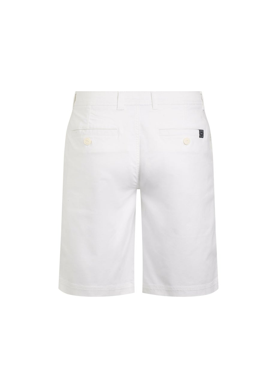 Weird Fish White Rayburn Flat Front Shorts