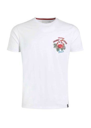 Weird Fish White Crabby Shack Back Print Graphic T-Shirt