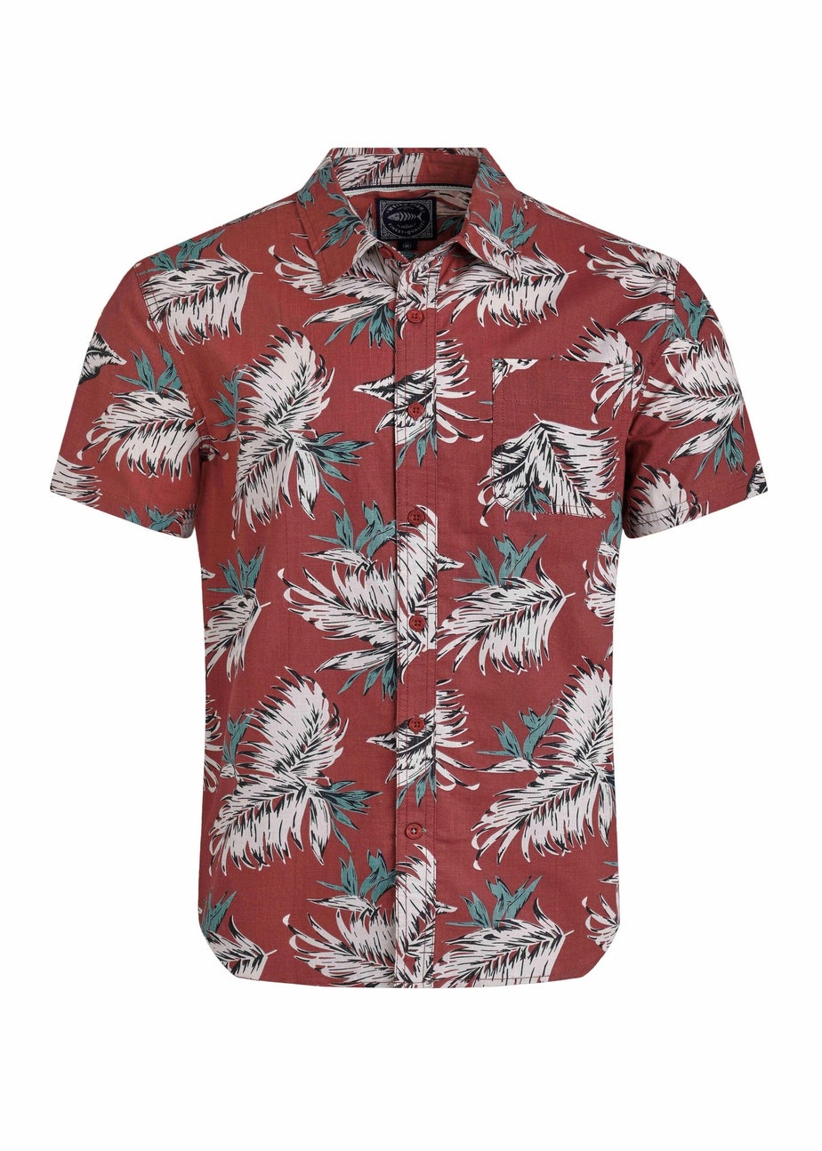 Weird Fish Paprika Faraway Printed Shirt