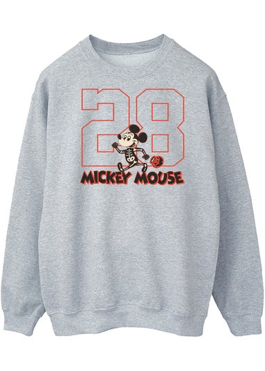 Disney Mickey Mouse Halloween Costume Men's Grey Graphic Sweatshirt