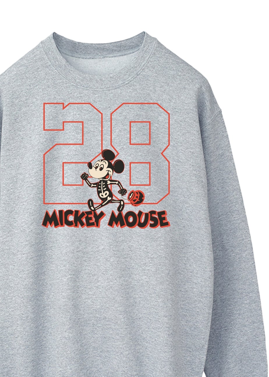 Disney Mickey Mouse Halloween Costume Men's Grey Graphic Sweatshirt