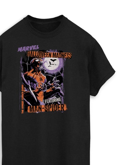 Marvel Spider-Man Halloween Madness Men's Black Graphic T-Shirt