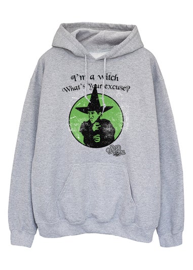 Wizard Of Oz Elphaba Witch Wicked Women's Grey Graphic Hoodie