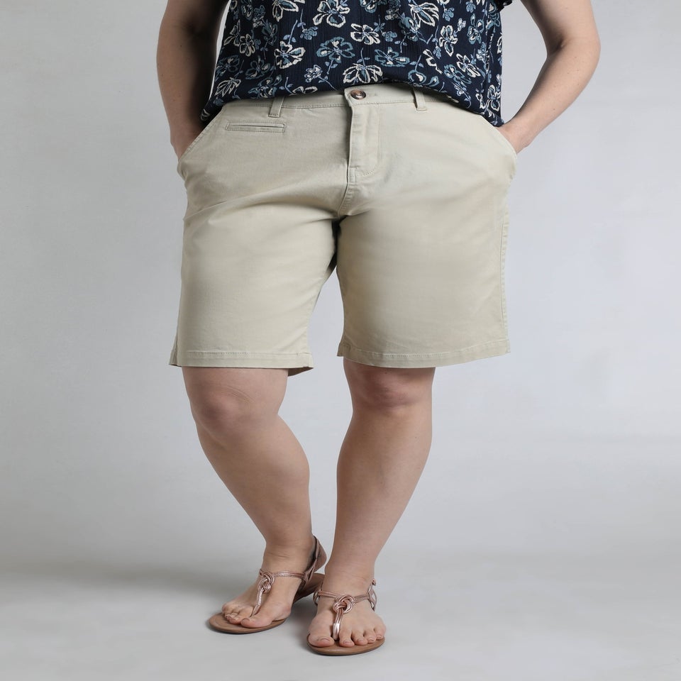 Weird Fish Oyster Annalise Knee Length Chino Shorts