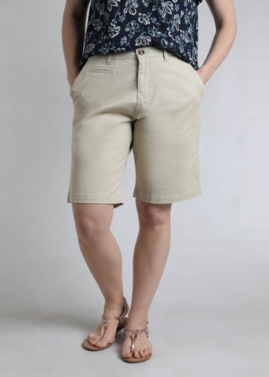 Weird Fish Oyster Annalise Knee Length Chino Shorts
