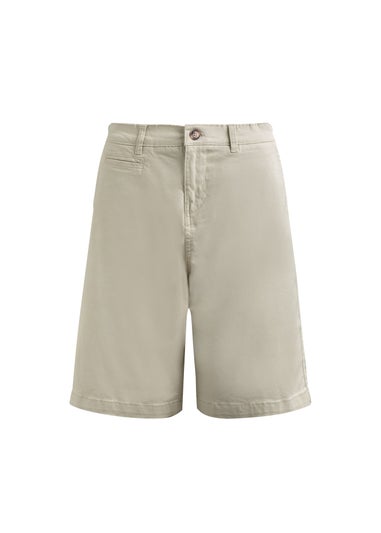 Weird Fish Oyster Annalise Knee Length Chino Shorts