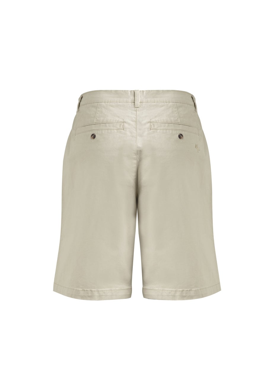 Weird Fish Oyster Annalise Knee Length Chino Shorts