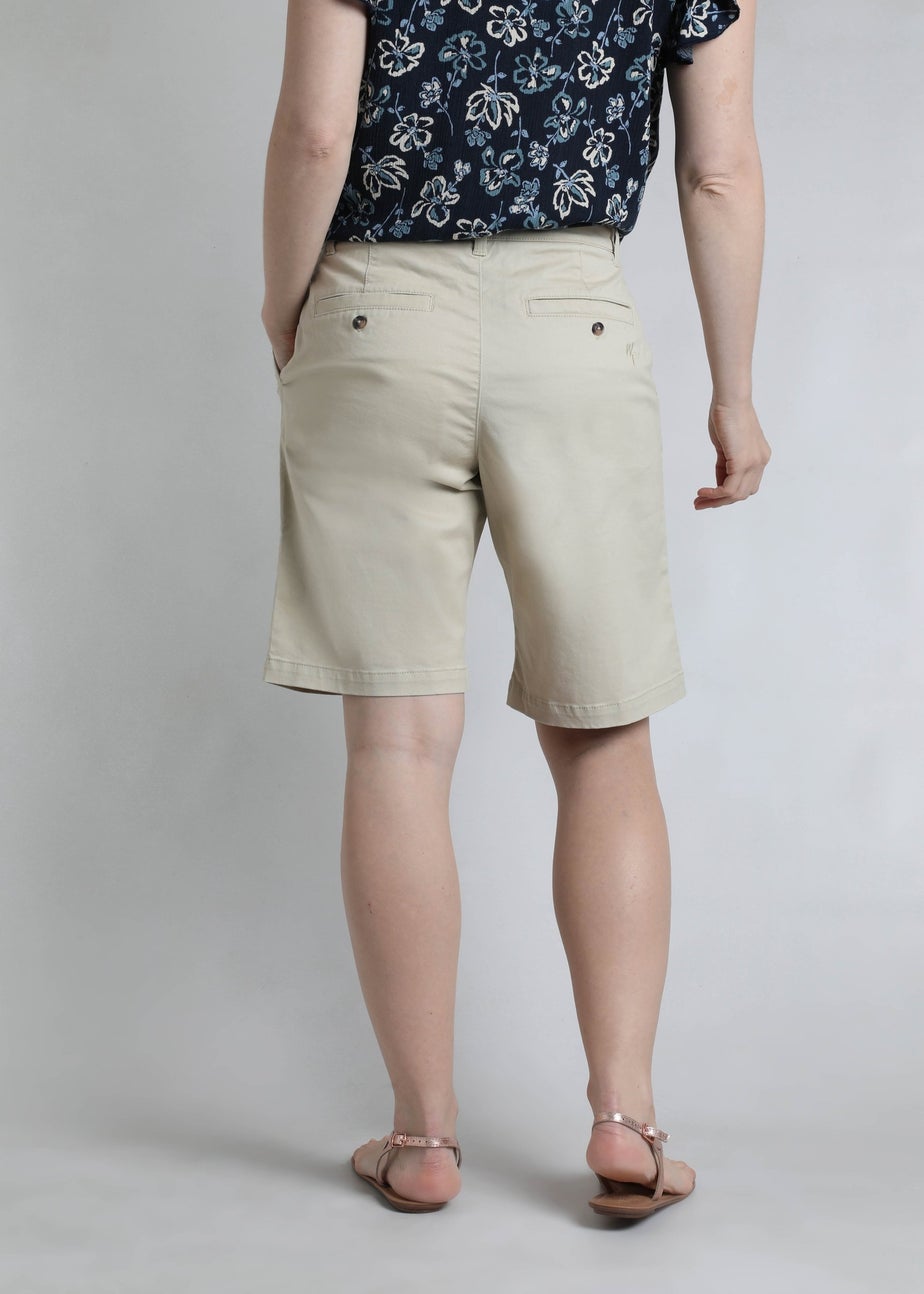 Weird Fish Oyster Annalise Knee Length Chino Shorts