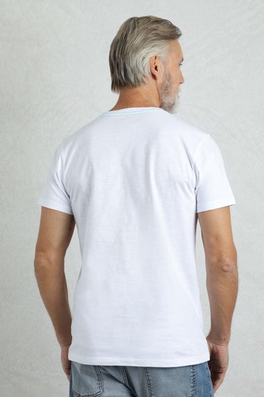 Weird Fish White Coordinates Front Print Graphic T-Shirt