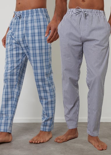 Threadbare Blue 2-Pack Cotton Poplin Lounge Pants